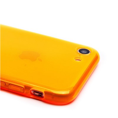 Чехол-накладка - SC344 для "Apple iPhone 7/8/SE 2022" (transparent/orange) (232072)