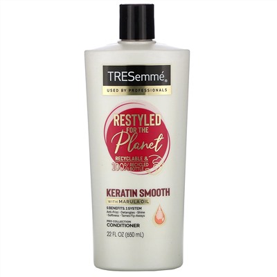 Tresemme, Keratin Smooth with Marula Oil Conditioner, 22 fl oz (650 ml)