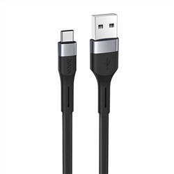 Кабель USB - Type-C Hoco X34 Surpass (повр.уп)  100см 2,4A  (black)