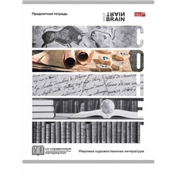 Тетрадь ЛИНИЯ 48л. МИРОВАЯ ХУДОЖЕСТВЕННАЯ ЛИТЕРАТУРА «КОНТРАСТЫ» (Т48-1420) эконом-вар,б/о