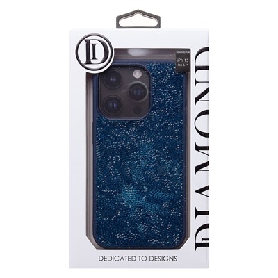 Чехол-накладка - PC071 POSH SHINE для "Apple iPhone 15 Pro" россыпь кристаллов (ice blue) (231611)