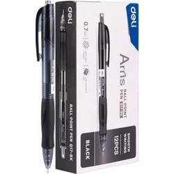 Ручка автоматическая шариковая Arris EQ17-BK черная 0.7мм (1504103) Deli