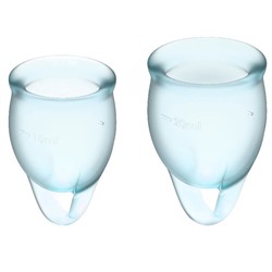 Набор голубых менструальных чаш Feel confident Menstrual Cup