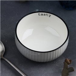 Салатник керамический Tasty, 11.5 х 5.6 см, 330 мл, цвет белый