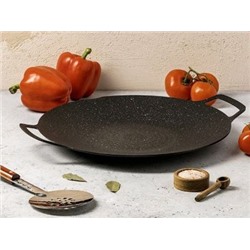 Садж 38см Корейский WOK индукция, алюм. с антиприг. покрытием (размеры 380 x 400 x 55см, вес 1,15кг)