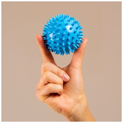 Мяч массажный ONLYTOP Blue, d=7,5 см