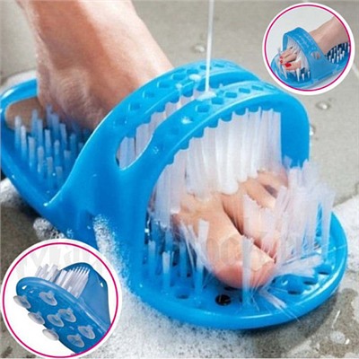 Simple Slippers EASY FEET Щетка тапок для мытья ног, массажные тапочки