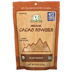 Natierra, Organic Cacao Powder Pouch, 8 oz (227 g)