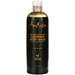SheaMoisture, African Black Soap, Soothing Body Wash with Oats, Aloe & Vitamin E, 13 fl oz (384 ml)