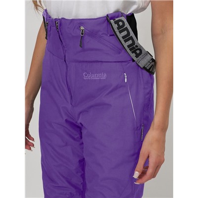 Полукомбинезон брюки горнолыжные женские фиолетового цвета 66789F