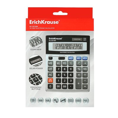 Калькулятор настольный 16-разрядный ErichKrause DC-5516M