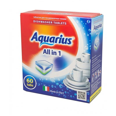 Таблетки для ПММ "Aquarius" ALLin1 (mega) 60 штук