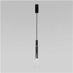 Подвесной светодиодный светильник со стеклянным плафоном 50253/1 LED черный