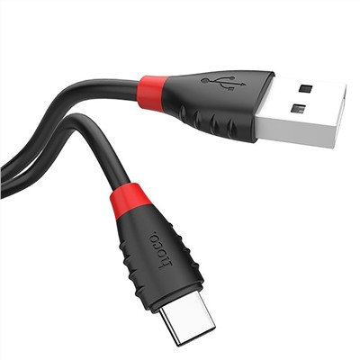 Кабель USB - Type-C Hoco X27 Excellent  120см 2,4A  (black)
