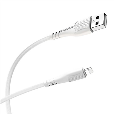 Кабель USB - Apple lightning Borofone BX37 Wieldy (повр. уп)  100см 2,4A  (white)