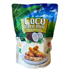 Кокосовые роллы из рисовой муки со вкусом Кокоса Kaset, Таиланд, 100 г Акция
