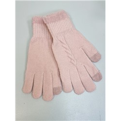 Перчатки женские, сенсорные, цвет розовый, арт.56.1147