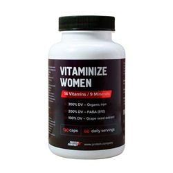 Мультивитамины женские "Vitaminize women", капсулы PROTEIN.COMPANY, 120 шт