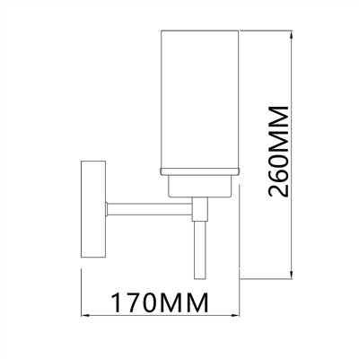 Настенный светильник Escada 2119/1A E14*40W Chrome
