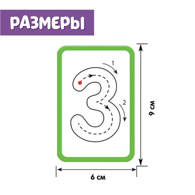 Набор пиши-стирай «Учу и пишу цифры»