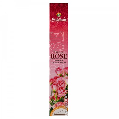 Ароматические палочки Роза Rose Premium Incence Sticks Bestofindia с подставкой, Индия Акция