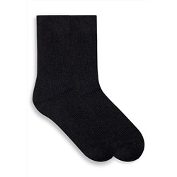 Шерстяные женские носки, цвет черный