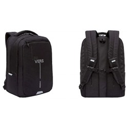 Рюкзак молодежный RU-434-1/2 черный - серый 29х41,5х18 см GRIZZLY