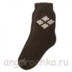 Мужские шерстяные носки с ромбами - 504.93