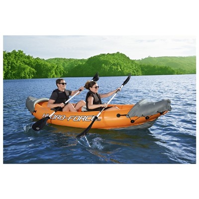 Байдарка Bestway Lite-Rapid X2 Kayak, двухместная, вёсла 218 см, до 160 кг, 321×100×48 см, 65077