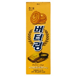 Бисквитное печенье "Сливочное кольцо" Haitai, Корея, 86 г. Акция