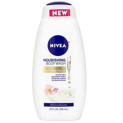 Nivea, Nourishing Body Wash, Botanical Blossom, 20 fl oz (591 ml)