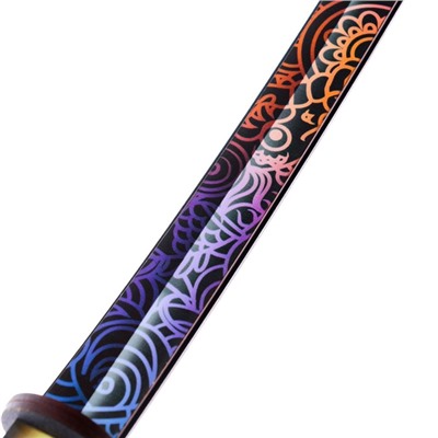 Сувенир, деревянное оружие, «Катана узор», 65 см.