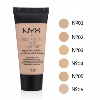 Тональный крем для лица NYX Stay Matte But Not Flat Liquid Foundation №05