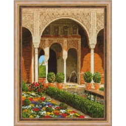 Набор для вышивания Риолис 1579 Двор ручья. Дворец Хенералифе, 30*40 см
