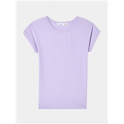 Однотонная футболка фиолетовый