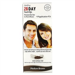 Godefroy, 28 Day Touch Ups, Medium Brown,  4 Application Kit
