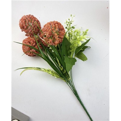 Декоративные растения, цвет оранжевый, 40 см, 8 голов
