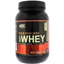 Optimum Nutrition, Gold Standard, 100% сыворотка, со вкусом фундука в шоколаде, 907 г (2 фунта)