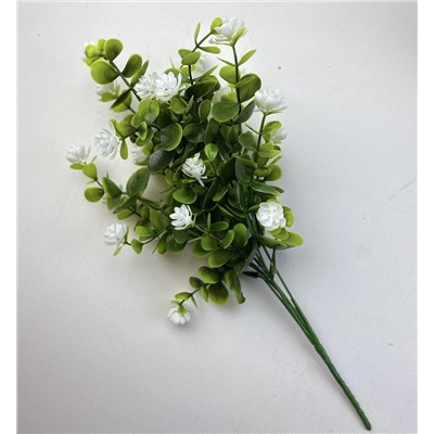 Букет искусственных цветов белые, 5 веточек, 35см