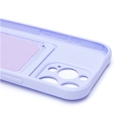 Чехол-накладка - SC304 c картхолдером для "Apple iPhone 16 Pro" (light violet) (234447)