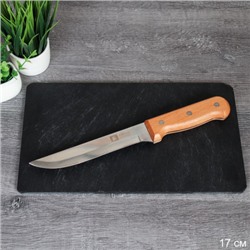 Нож кухонный 17 см, деревянная ручка / C42-706 /уп 144/