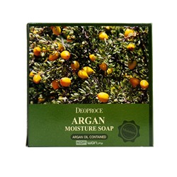 Мыло с аргановым маслом Argan Moisture Soap Deoproce, Корея, 100 г Акция