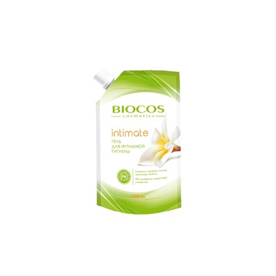 Biocos Гель для интимной гигиены с экстрактом хлопка и молочной кислотой 500мл