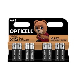 Батарейка AA OPTICELL LR6 Basic (8-BL) (8/96)