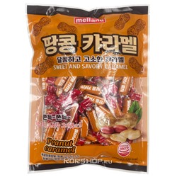 Карамель со вкусом арахиса Melland, Корея, 400 г Акция
