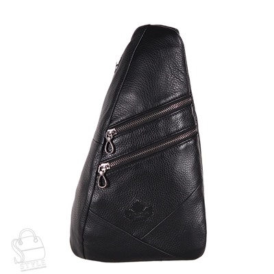 Рюкзак мужской кожаный 99012G black Zinimsk
