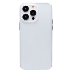 Чехол-накладка - PC091 для "Apple iPhone 14 Pro Max" (matte transparent/white) (232318)