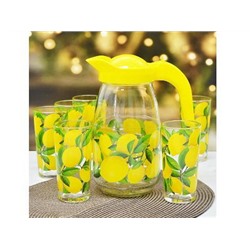 Набор для воды 7пр. Лимоны (кувшин+6 стаканов) 1607/6-Д