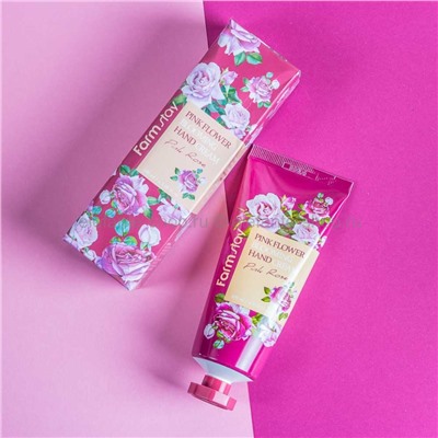 Крем для рук Farmstay Pink Flower Blooming Hand Cream Pink Rose, 100 мл (51)