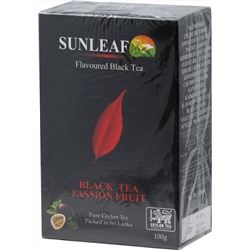 SUNLEAF. Black Tea Passion Fruit 100 гр. карт.пачка